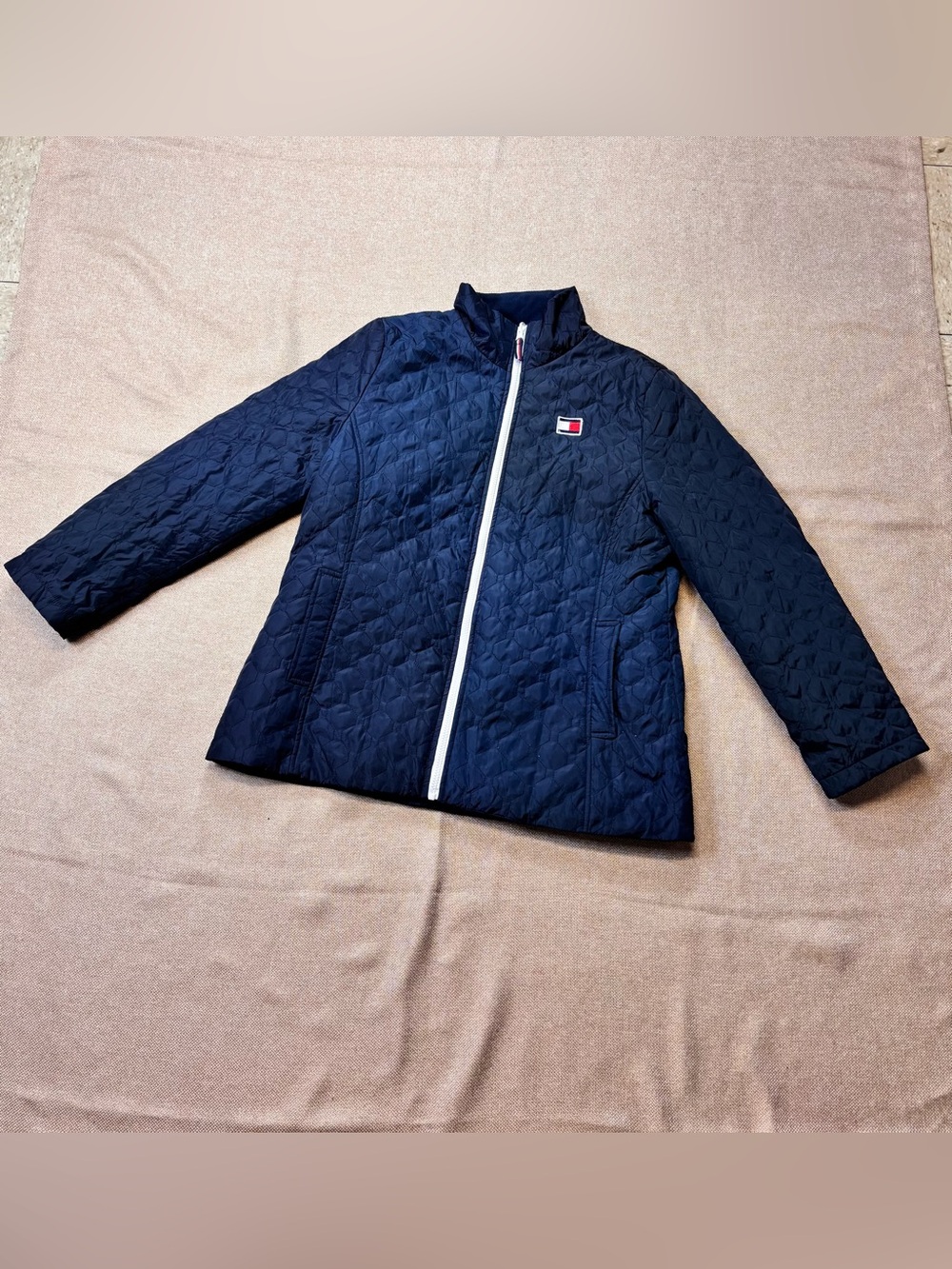 Tommy Hilfiger 3 In 1 All Weather System Blue Quilted Jacket Womens Sz XL